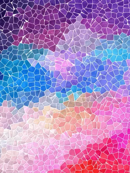 Mediterranean Mosaic Employee Award: Abstract tile pattern with vibrant colors, suitable for recognizing employee achievements and milestones