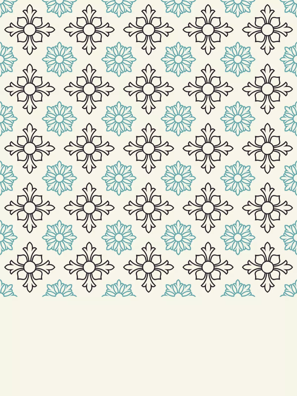 Minimalist 'Thinking of You' card featuring a floral meadow design created with monospace fonts, clean and structured layout.