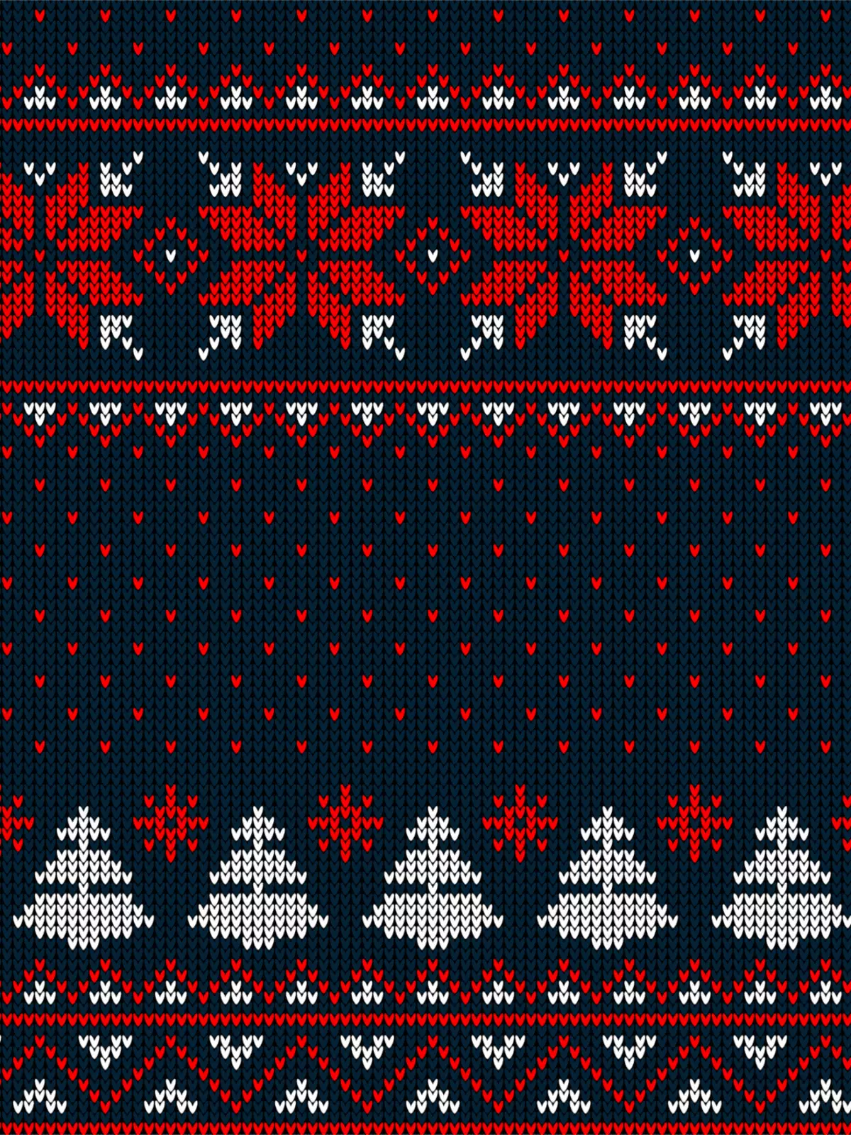 Woven floral Christmas card featuring traditional colors and a cozy design, perfect for sending holiday cheer to friends and family.