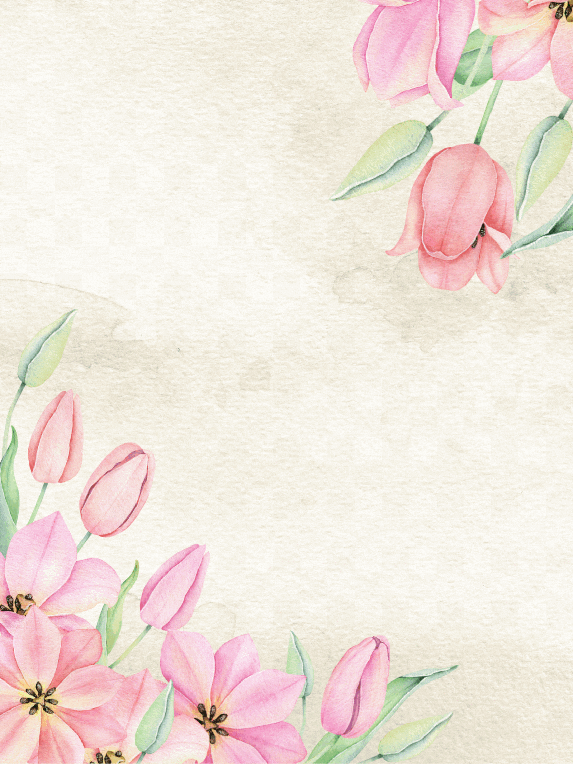 Muted Floral Farewell