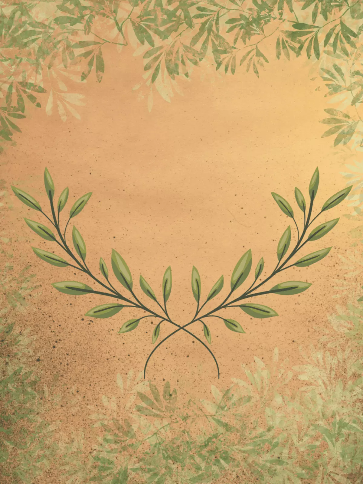 Vintage congratulations card featuring a laurel wreath design with congratulatory text, retro style, suitable for celebrating achievements and success.