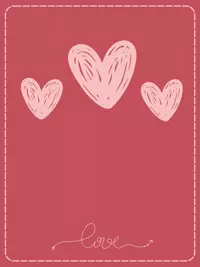 Free Valentine's Card - Minimalist Hearts for Friends