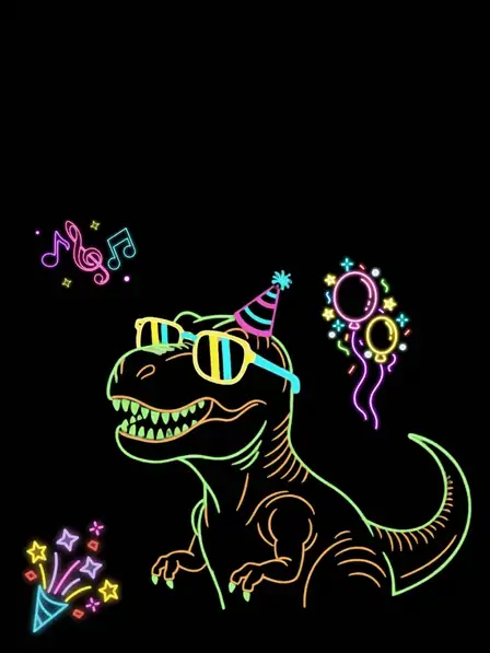 Neon Dino Party