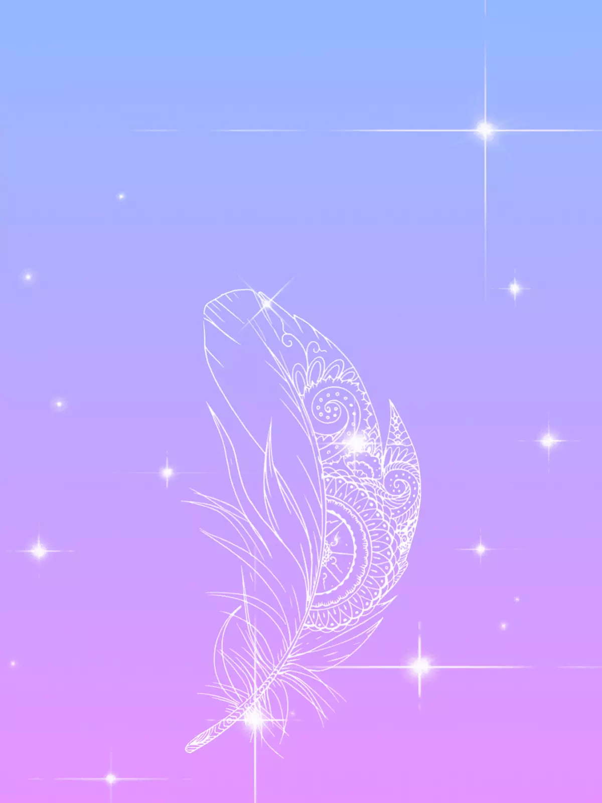 Elegant congratulations card featuring delicate feather illustrations and light, airy typography. The design is sophisticated and suitable for any achievement.