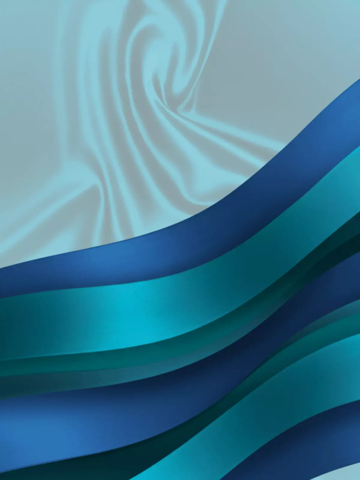 Elegant congratulations card featuring flowing ribbons in analogous colors, sophisticated design, perfect for celebrating achievements and milestones.