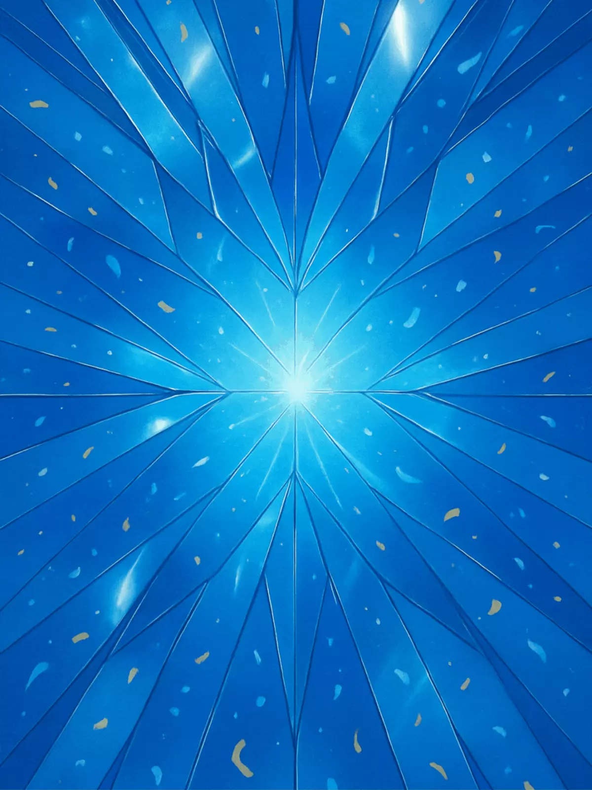 Elegant birthday card featuring a glass and mirror effect illustration, creating a reflective and joyful design, suitable for celebrating birthdays with friends and loved ones.