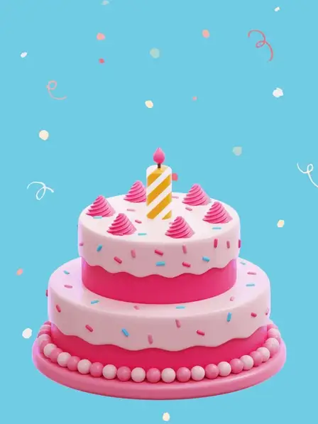 Glass Effect Birthday Cake