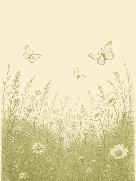 Line Art Meadow