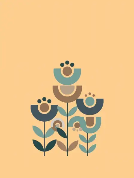 Scandinavian Floral Birthday