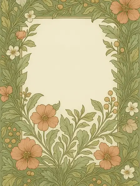 Botanical Birthday Frame