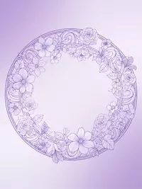 Free Birthday Card - Elegant Purple Florals Online