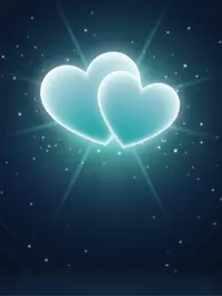 Free Anniversary Card - Glowing Hearts Design