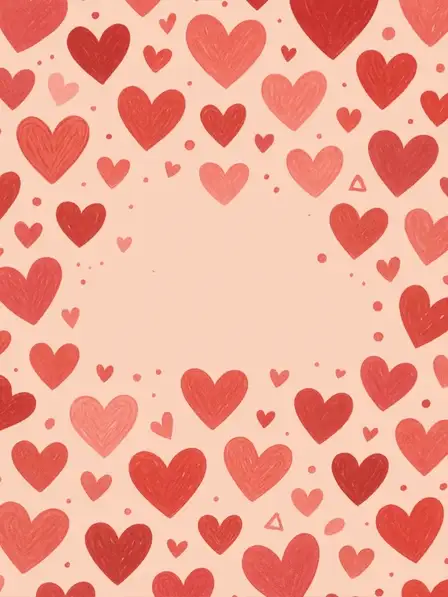 Hand-Drawn Hearts Anniversary