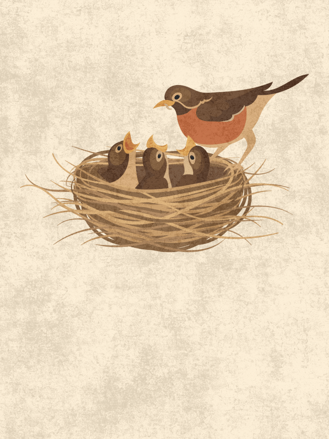 Minimalist Baby Bird