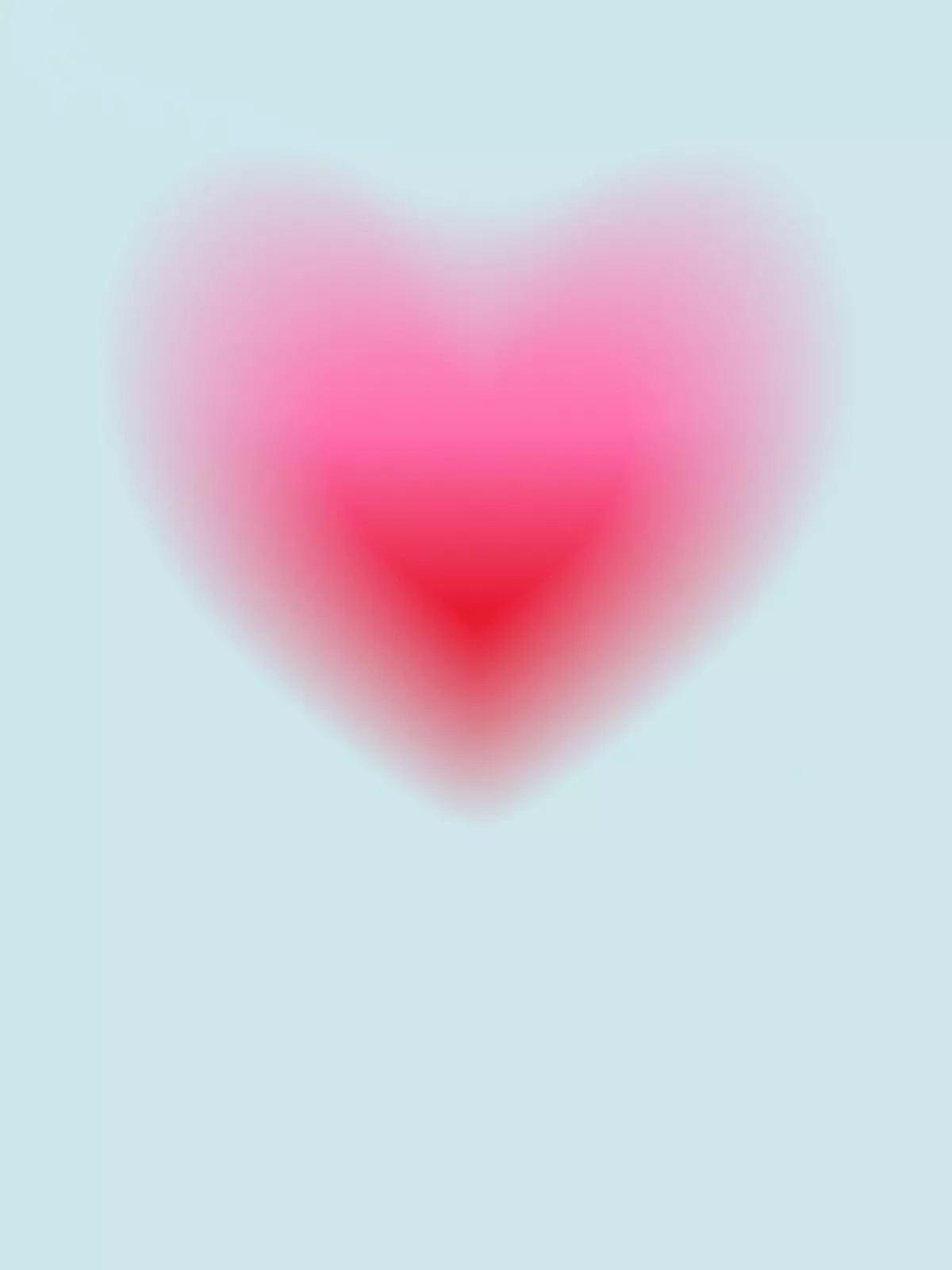 Modern Valentine's Day card featuring a gradient heart with subtle shadow effects, understated design, perfect for romantic or friendship greetings.