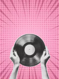 Free Retro Card - Spin Some Vinyl Love!