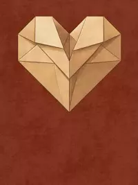 Free Inspiration Card - Origami Heart Design