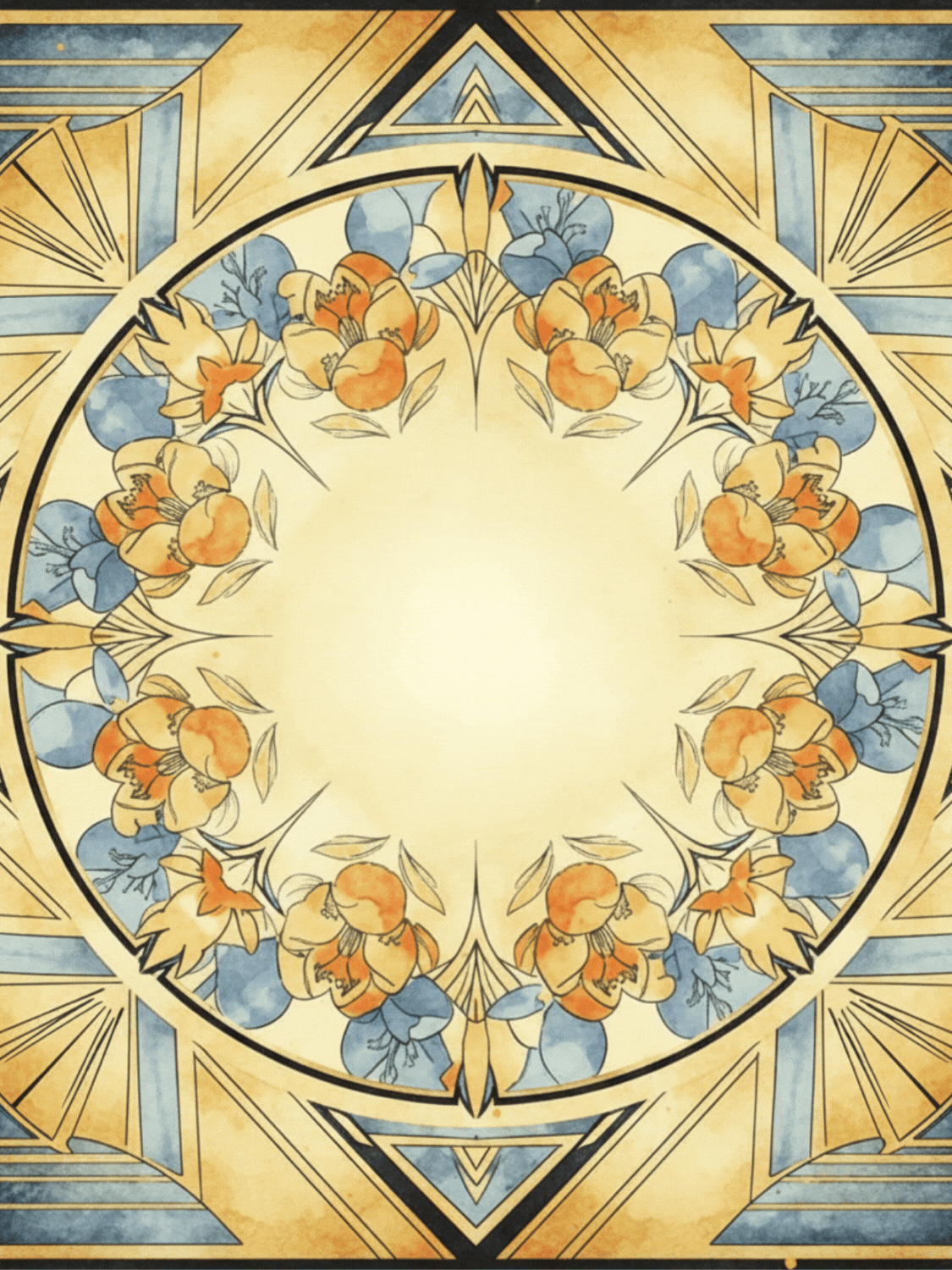 Art Deco Birthday Fan