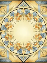 Free Art Deco Birthday Card - Stylish & Elegant!