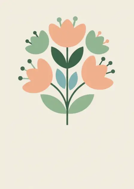 Scandinavian Floral Miss You
