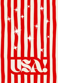 Free 4th July Card - Stars & Stripes!