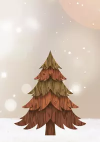 Free Christmas Card - Rustic Joy & Holiday Cheer