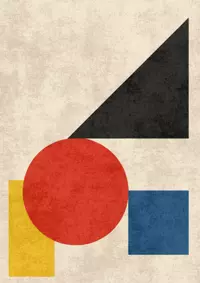 Free Welcome Card - Modern Bauhaus Design