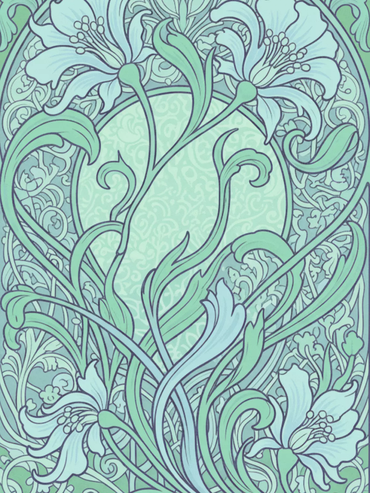 Floral 'Miss You' card featuring flowers in analogous colors, creating a harmonious and heartfelt design.