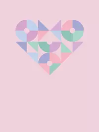 Free Mother's Day Card - Geometric Floral Design