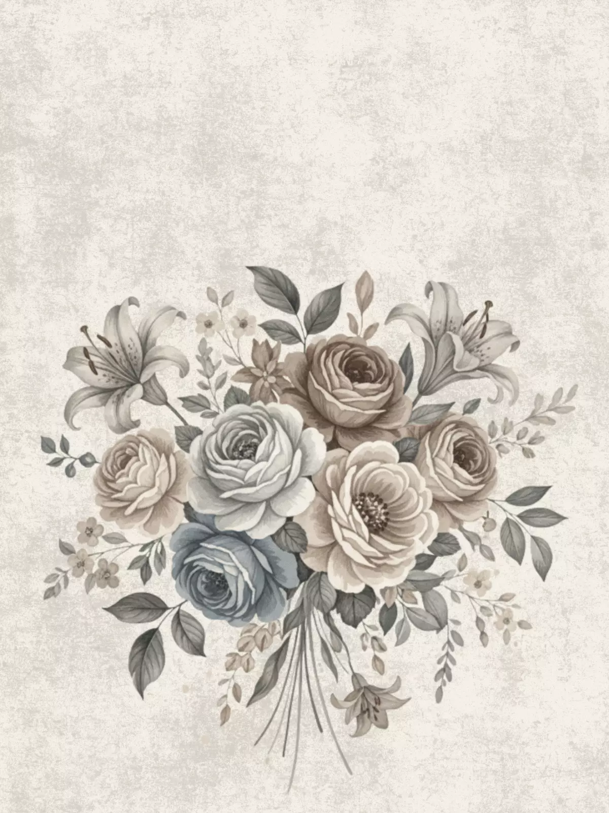 Vintage floral congratulations card with muted watercolor flowers and classic typography, perfect for celebrating achievements.