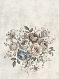 Free Congratulations Card - Vintage Floral Design