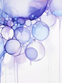 Free Anniversary Card - Watercolor Circles Design