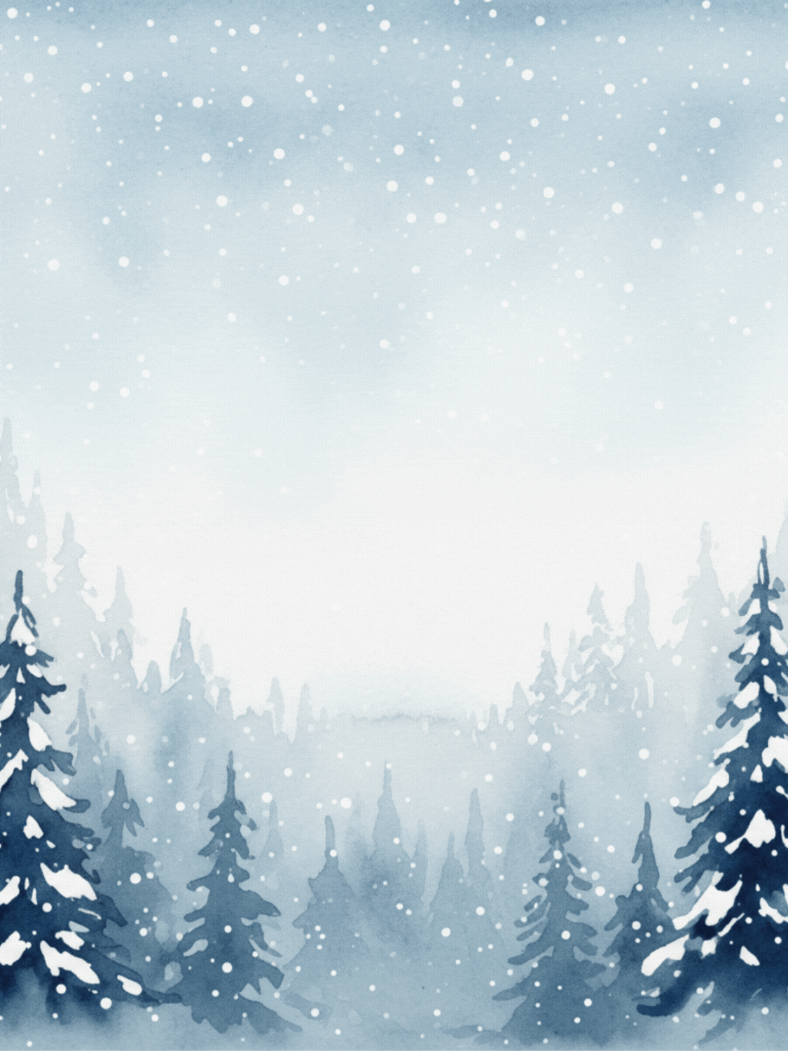 Snowfall in the Forest