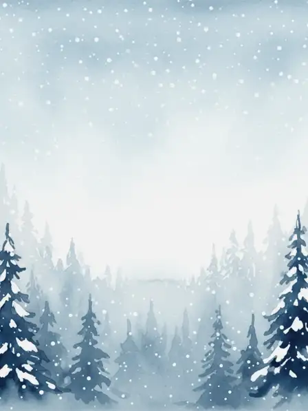 Snowfall in the Forest