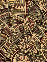 Free Love Card - Tribal Design to Share Affection