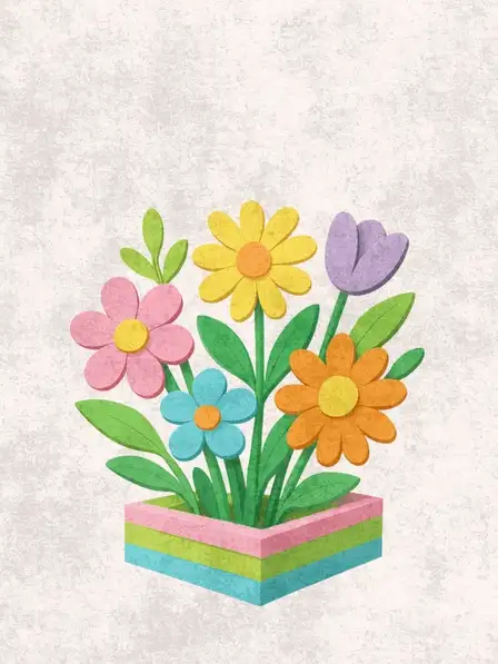3D Floral Pop-Up