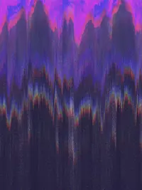 Free Xmas eCard - Glitch Art Holiday Greetings