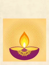 Free Diwali Card - Retro Sparkle & Festive Wishes