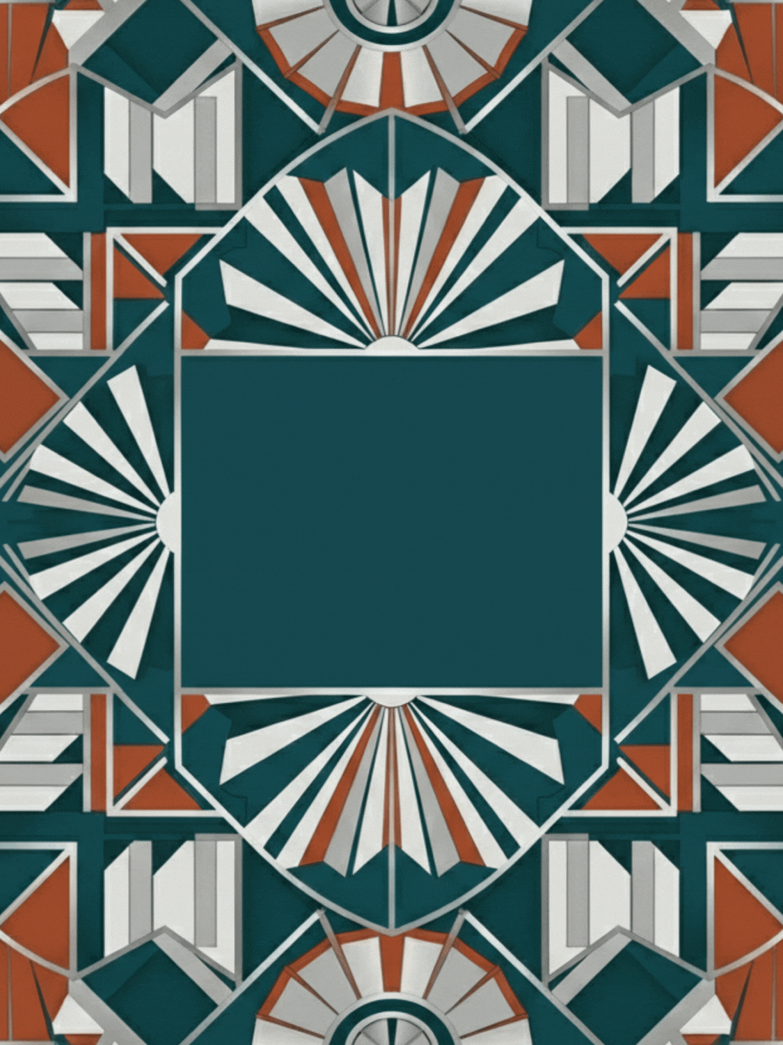 Framed employee award card featuring an abstract geometric pattern, professional and classic design for colleague recognition.