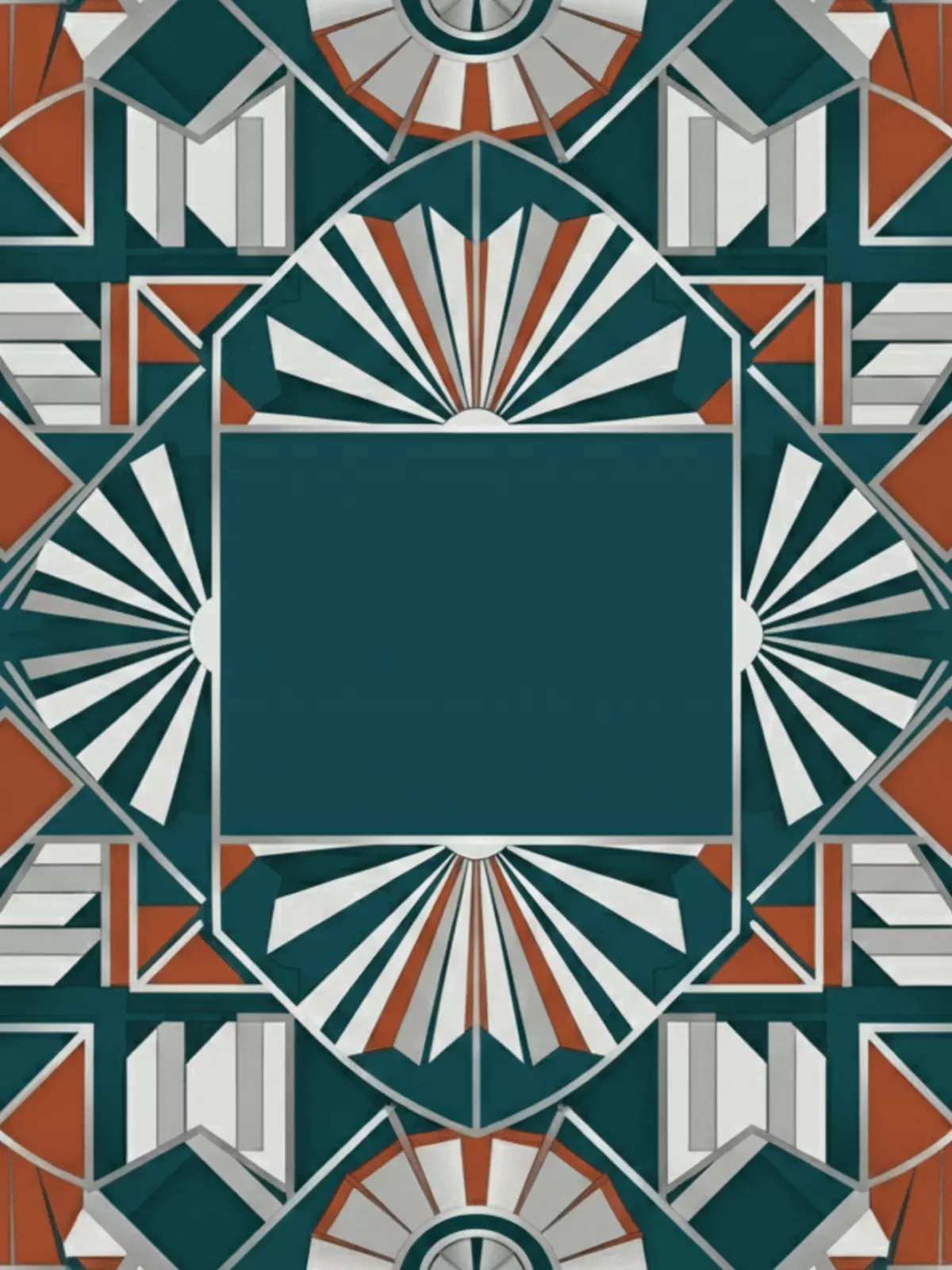 Framed employee award card featuring an abstract geometric pattern, professional and classic design for colleague recognition.