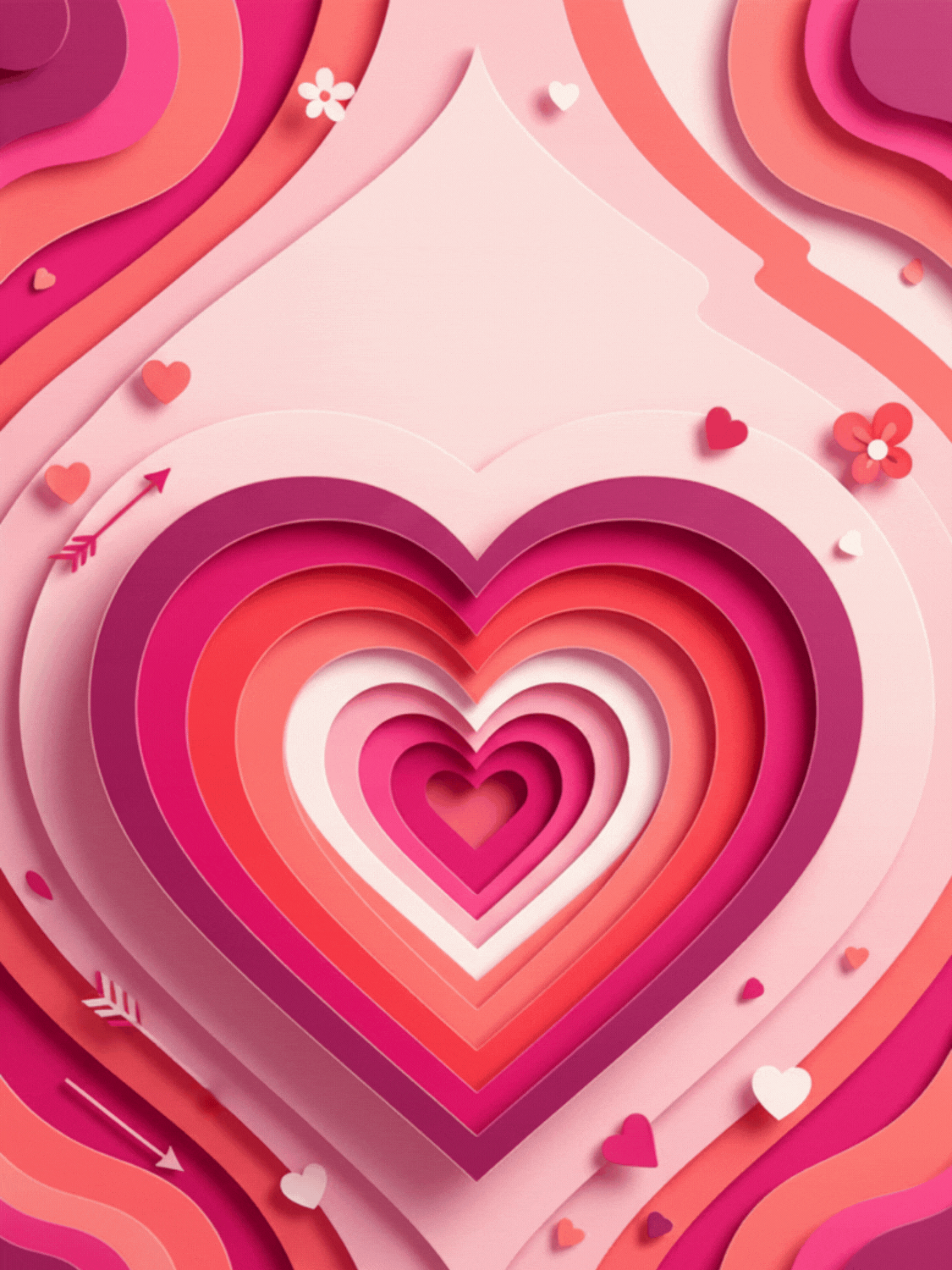 Volumetric Papercut Valentine