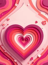 Free Valentine Card - 3D Papercut Heart