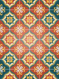 Free Just Because Card - Mediterranean Tiles Design