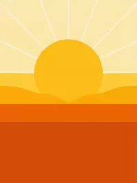 Free Women's Day Card - Modern Sunrise Design