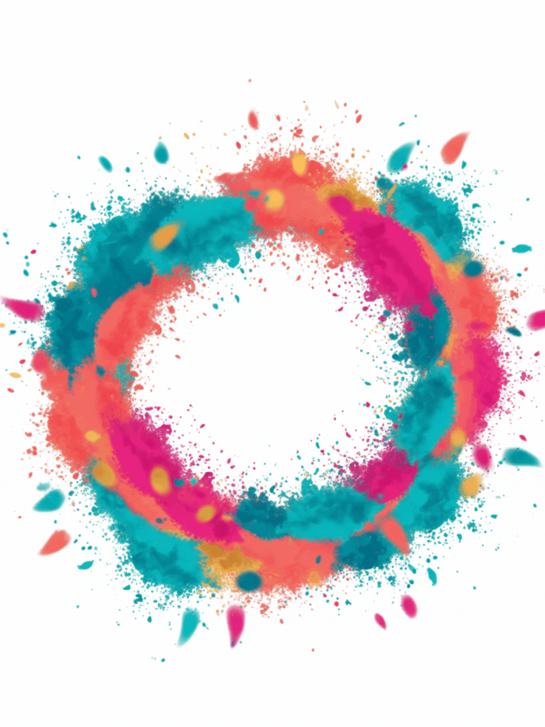 Complementary Holi Hues