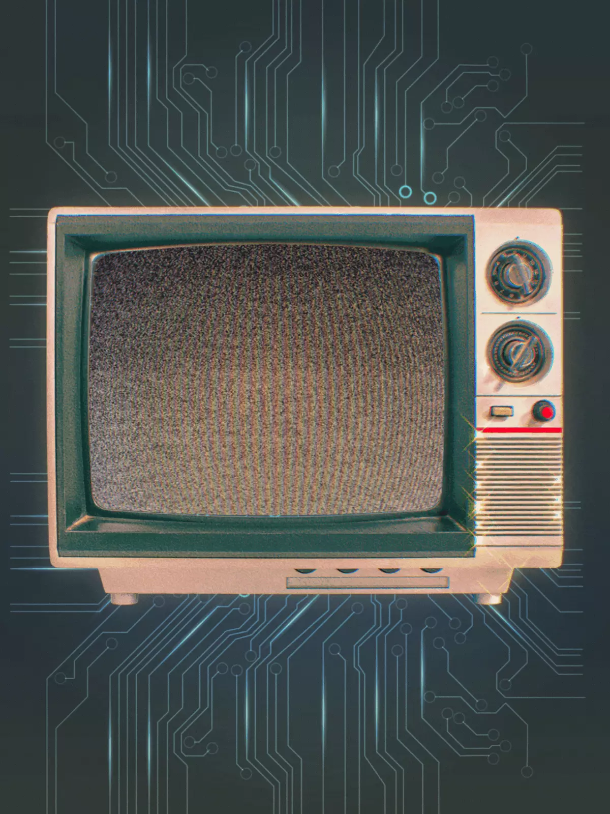 Retro CRT farewell card with pixelated design and funny farewell message, nostalgic style for colleagues leaving a job, good luck wishes