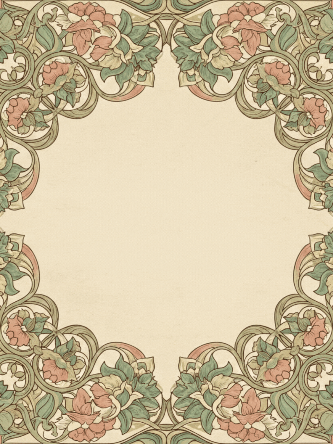 Floral Frame Welcome