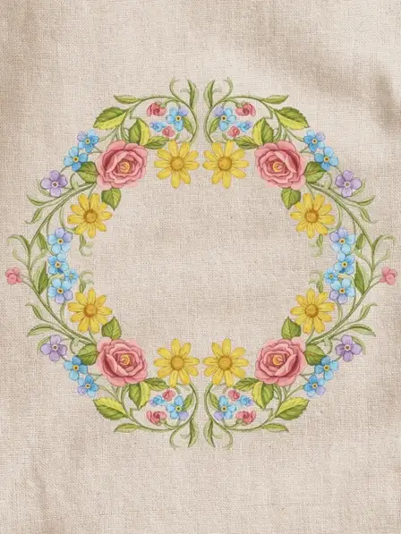 Embroidered Floral Apology