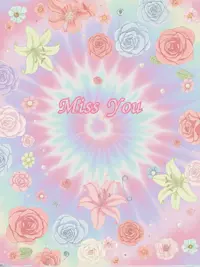 Free Miss You Card - Punk Pastel Posies!