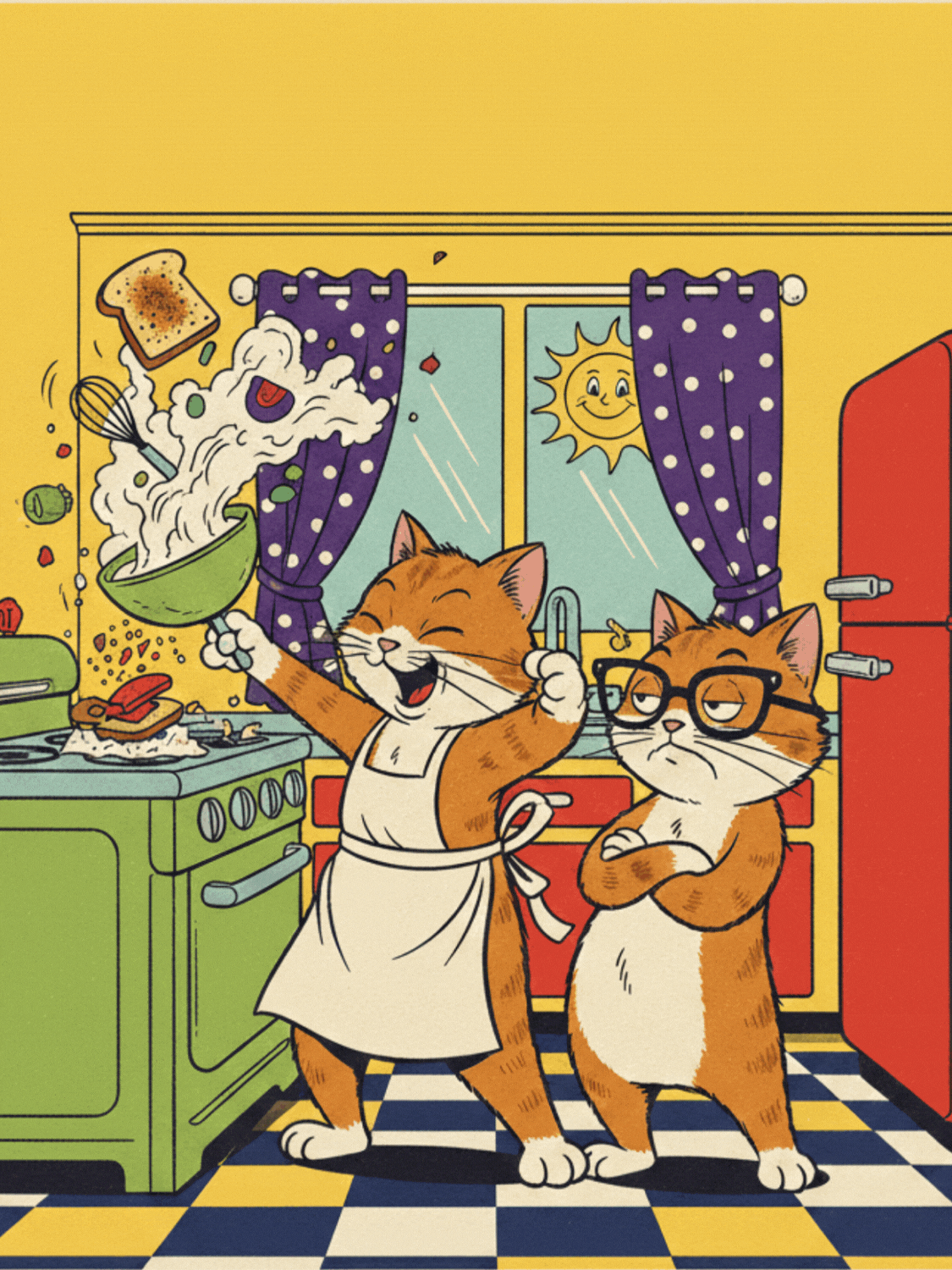 Kitsch Kitchen Cats
